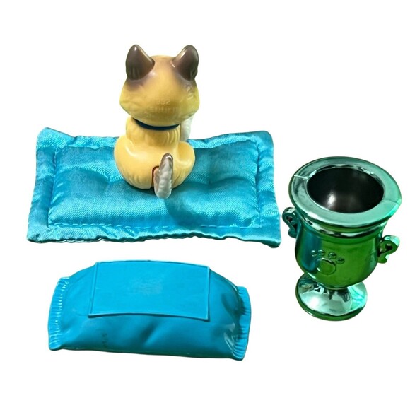 Vintage 1994 Kenner Littlest Pet Shop Clever Collie With Puppy Pillow Trophy - Picture 4 of 5